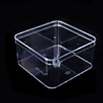 사각투명한그릇/투명사각그릇/조개화석표본만들기용