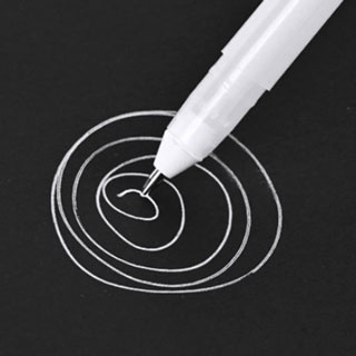 흰색볼펜/흰색젤펜/10개