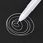 흰색볼펜/흰색젤펜/10개