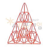 4D프레임 시에르핀스키 피라미드 (이등변 2단계)