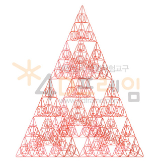 4D프레임 시에르핀스키 피라미드 이등변 4단계