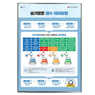 과학실안전수칙포스터/슬기로운폐수처리방법