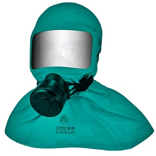 민방위화생방방독면/화생방용일반방독면/두건형/KS M6685:2016